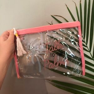 “Talk To the Palms” Transparent Handbag